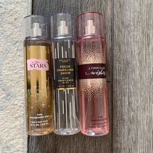 Set of 3 Bath and Body works perfumes